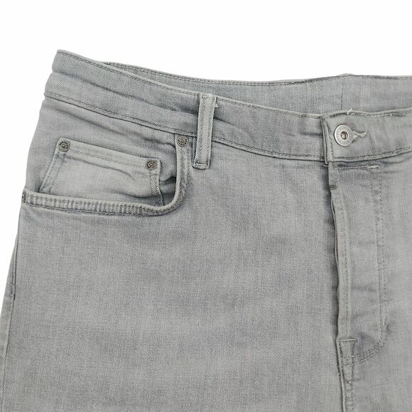 All Saints Cigarette Skinny Jeans Mens 38x29 Gray Cotton Blend Button Fly Denim - Picture 3 of 14